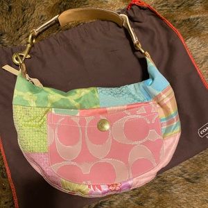 COACH Pastel Patchwork Hobo